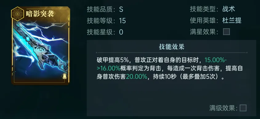 群星纪元新英雄杜兰提背击测试数据公开